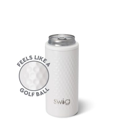12 oz SWIG® Golf Slim Stainless Steel Insulated Can Cooler-1