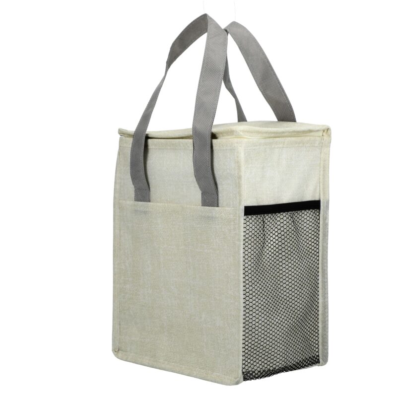 Custom Ares Recycled Non-Woven 12 Can Cooler with Company Logo - Personalized Bulk Corporate Gift - 9