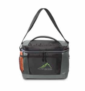 Custom Aspen Lunch Cooler - Black with Company Logo - Personalized Bulk Corporate Gift