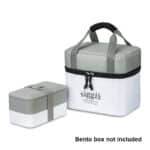 Custom Bento Cooler - White with Company Logo - Personalized Bulk Corporate Gift - 4
