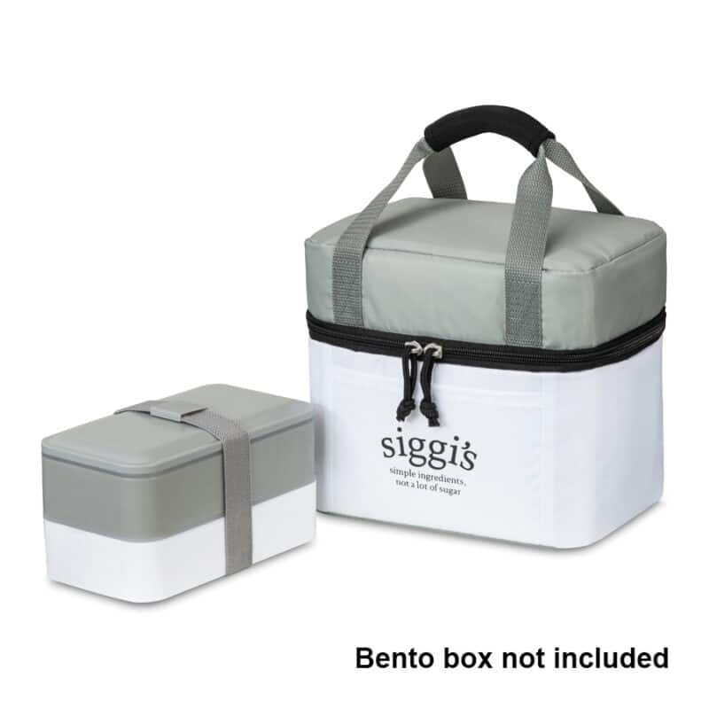Custom Bento Cooler - White with Company Logo - Personalized Bulk Corporate Gift - 4