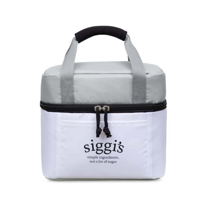 Custom Bento Cooler - White with Company Logo - Personalized Bulk Corporate Gift
