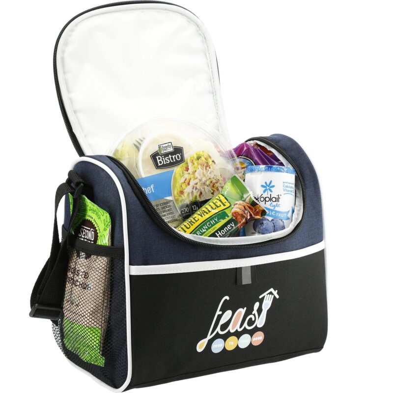 Custom Break Time 9 Can Lunch Cooler with Company Logo - Personalized Bulk Corporate Gift - 4