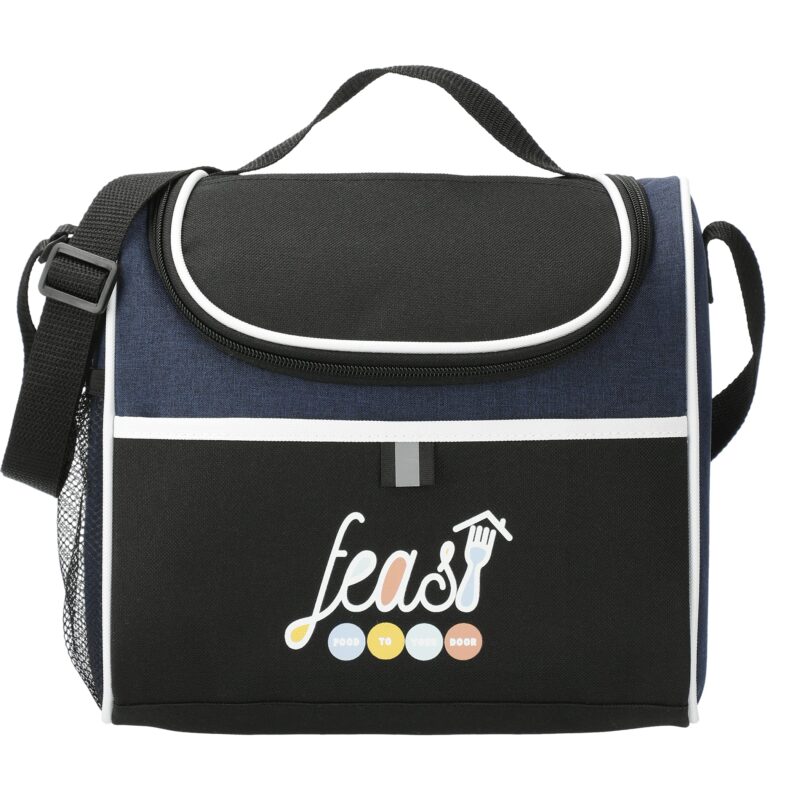 Custom Break Time 9 Can Lunch Cooler with Company Logo - Personalized Bulk Corporate Gift - 6