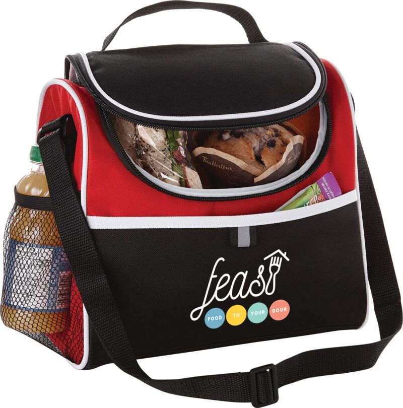 Custom Break Time 9 Can Lunch Cooler with Company Logo - Personalized Bulk Corporate Gift - 8