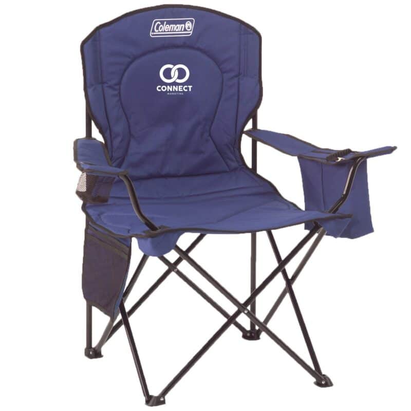 Custom Coleman® Cushioned Cooler Quad Chair with Company Logo - Personalized Bulk Corporate Gift