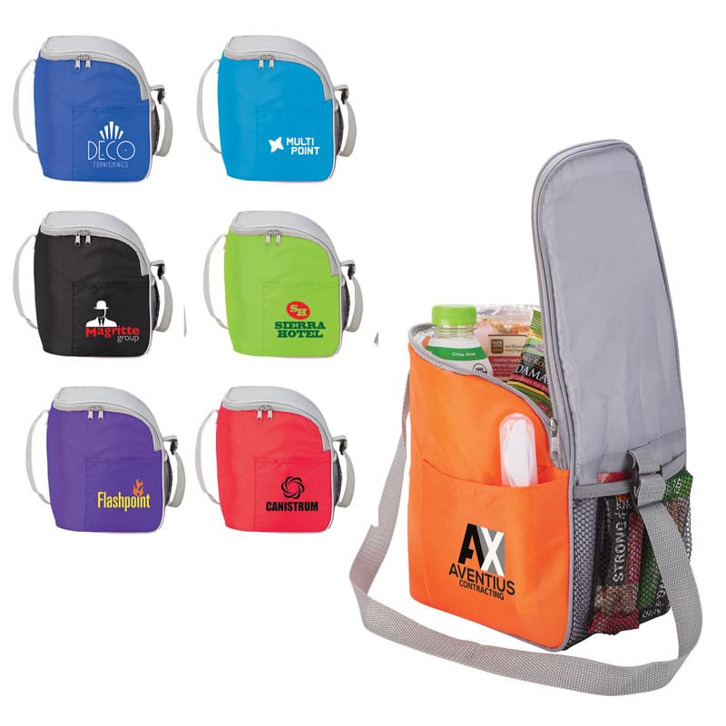 Custom Cool Spring 12-Can Cooler with Company Logo - Personalized Bulk Corporate Gift
