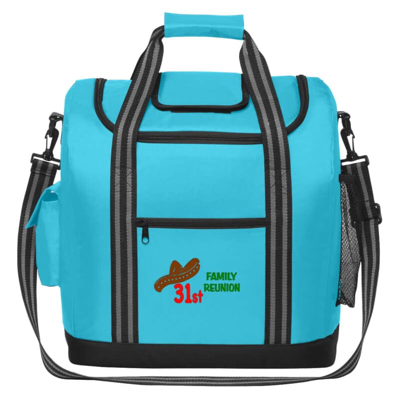 Custom Flip Flap Cooler Bag with Company Logo - Personalized Bulk Corporate Gift - 3