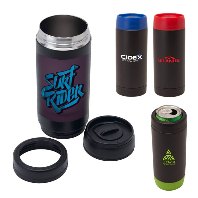 Custom Frosty 18oz. Double Wall Steel Tumbler/Cooler with Company Logo - Personalized Bulk Corporate Gift