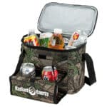 Custom Huntwood Camo 12-Can Cooler with Company Logo - Personalized Bulk Corporate Gift