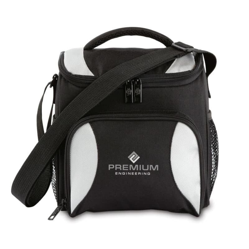 Custom Ice River Lite 6-can Cooler Bag with Company Logo - Personalized Bulk Corporate Gift - 8