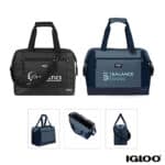 Custom Igloo MaxCold Evergreen Snapdown 36-Can RPET Cooler Tote with Company Logo - Personalized Bulk Corporate Gift