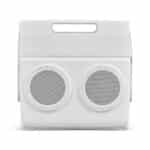 Custom Igloo® Kooltunes® 14 Qt Cooler - White with Company Logo - Personalized Bulk Corporate Gift - 1