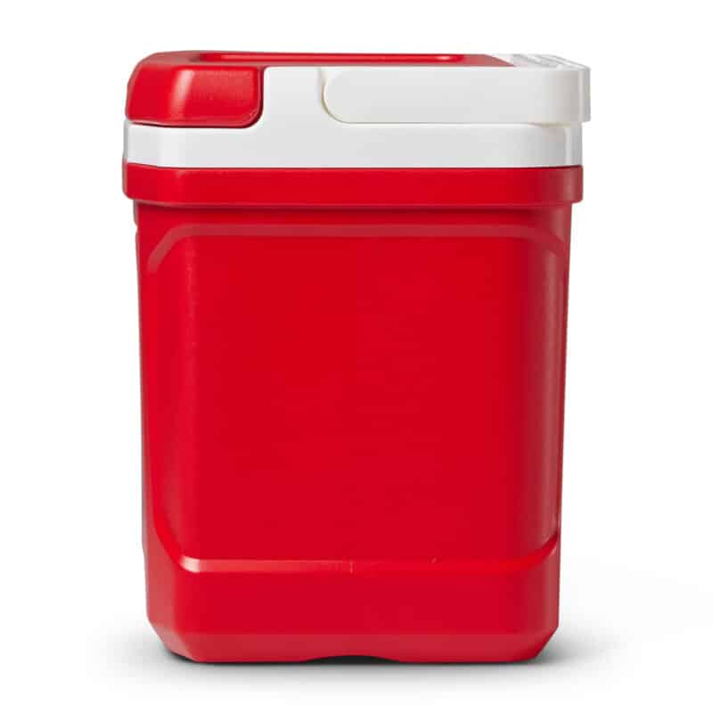 Custom Igloo® Profile II 16 Qt Cooler - White-Red Star with Company Logo - Personalized Bulk Corporate Gift - 8