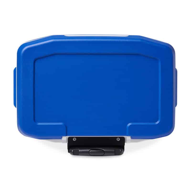 Custom Igloo® Profile II 28 Qt Roller Cooler - White-Majestic Blue with Company Logo - Personalized Bulk Corporate Gift - 5