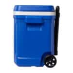 Custom Igloo® Profile II 28 Qt Roller Cooler - White-Majestic Blue with Company Logo - Personalized Bulk Corporate Gift - 7