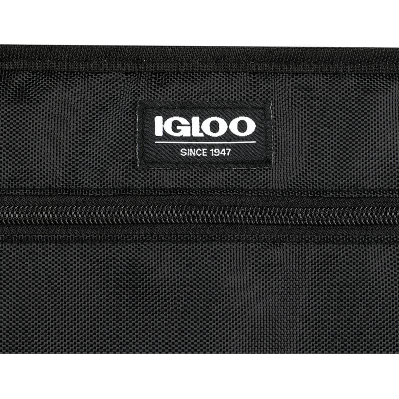 Custom Igloo® REPREVE Tote Cooler - Black with Company Logo - Personalized Bulk Corporate Gift - 9