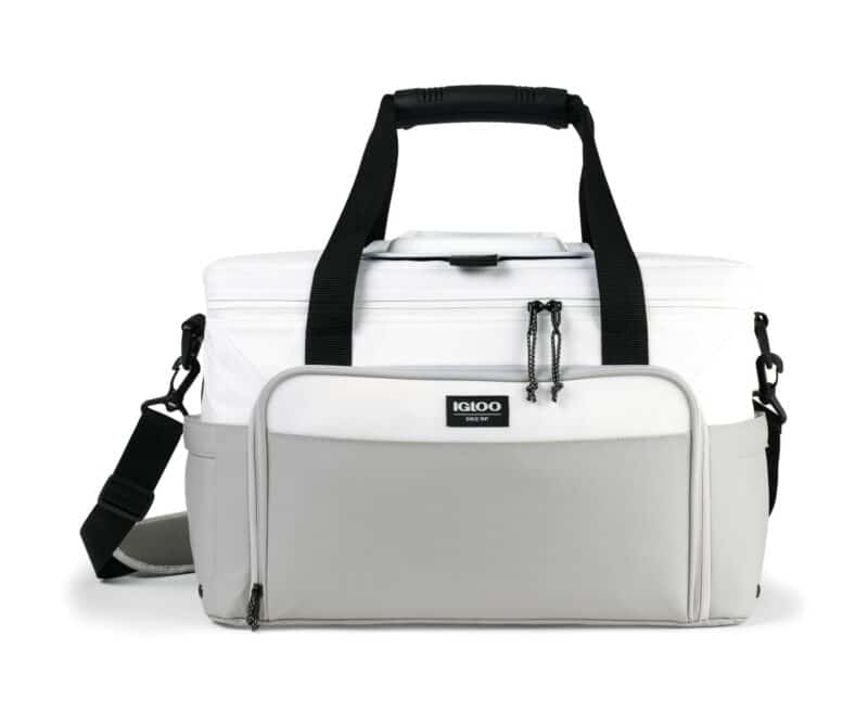 Custom Igloo® Seadrift™ Coast Cooler - White-Grey with Company Logo - Personalized Bulk Corporate Gift - 1