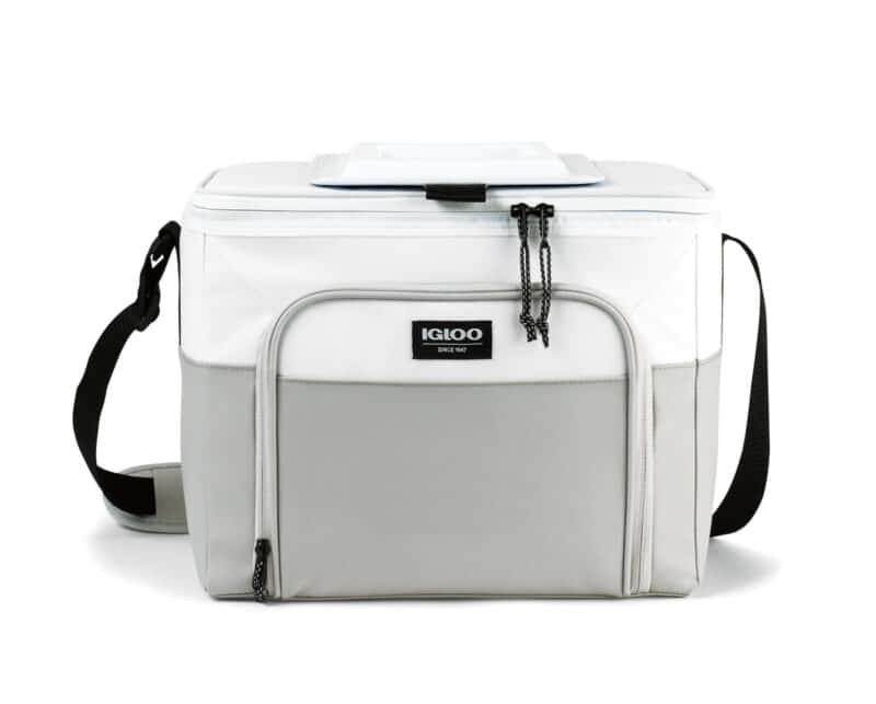Custom Igloo® Seadrift™ Hard Lined Cooler - White-Grey with Company Logo - Personalized Bulk Corporate Gift - 1