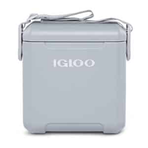 Custom Igloo® Tag Along Too Cooler - Light Grey with Company Logo - Personalized Bulk Corporate Gift - 1