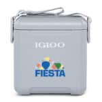 Custom Igloo® Tag Along Too Cooler - Light Grey with Company Logo - Personalized Bulk Corporate Gift