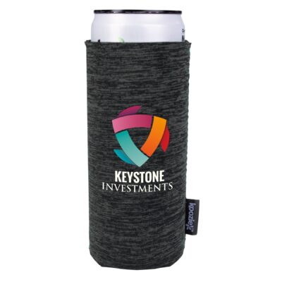 Koozie? Heather Collapsible Slim Can Cooler-1