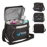 Custom Monterey 16-Can Cooler Bag with Diamond 420D with Company Logo - Personalized Bulk Corporate Gift