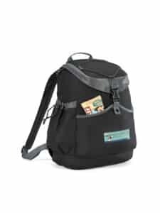 Custom Park Side Backpack Cooler - Black with Company Logo - Personalized Bulk Corporate Gift