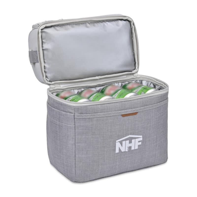 Custom Parkview Lunch Box Cooler - Greystone with Company Logo - Personalized Bulk Corporate Gift - 4