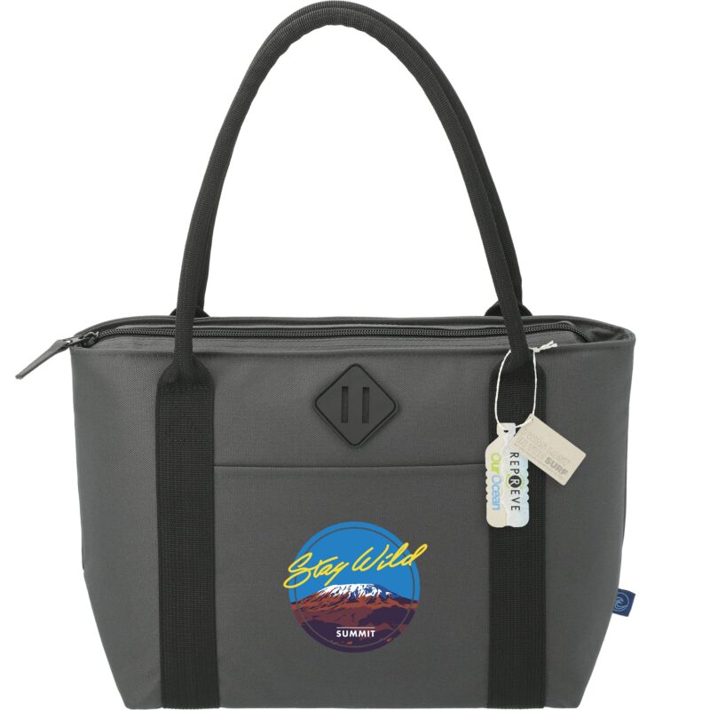Custom Repreve® Ocean 12 Can Tote Cooler with Company Logo - Personalized Bulk Corporate Gift - 7