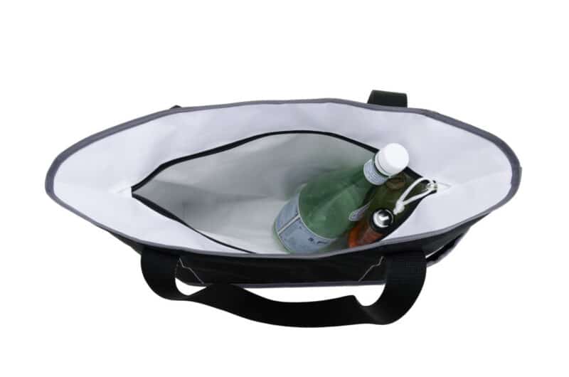 Custom Vineyard Insulated Tote - Black with Company Logo - Personalized Bulk Corporate Gift - 3