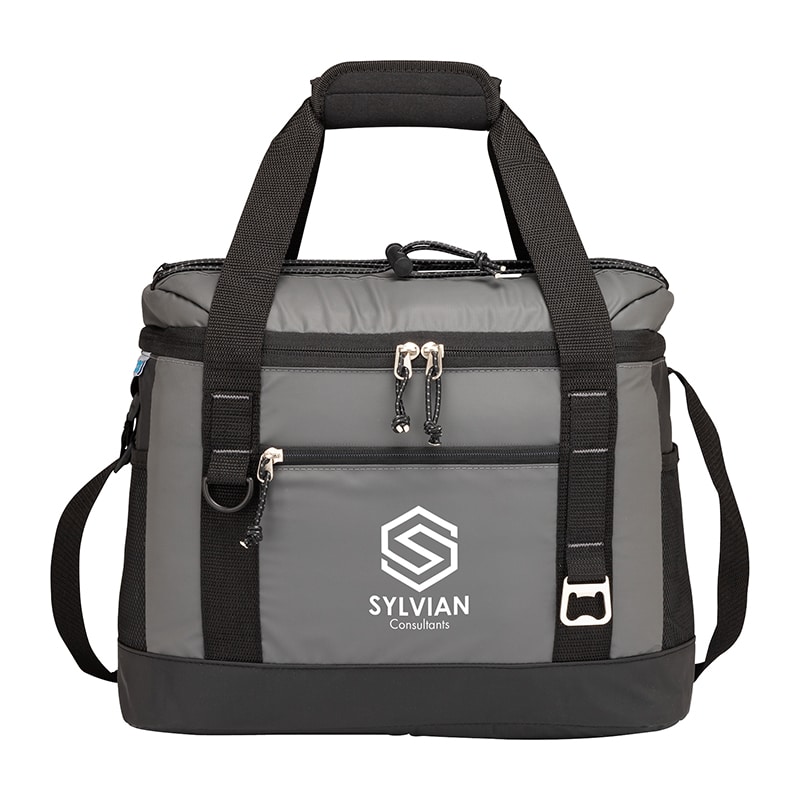 Custom iCOOL Aspen 24-Can Cooler Bag with Company Logo - Personalized Bulk Corporate Gift - 1