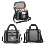 Custom iCOOL Aspen 24-Can Cooler Bag with Company Logo - Personalized Bulk Corporate Gift