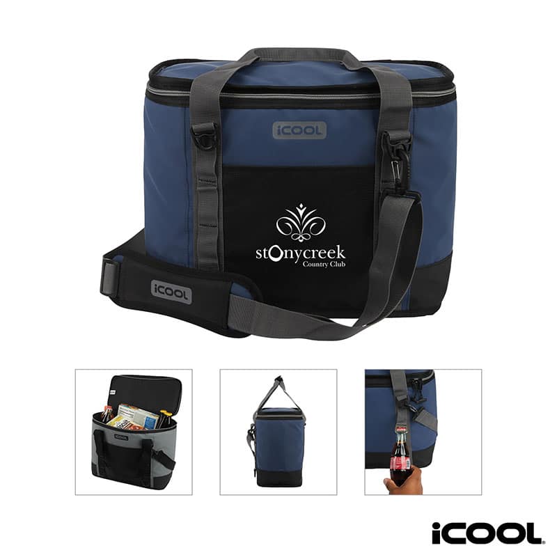 Custom iCOOL Pinecrest 20-Can Cooler with Company Logo - Personalized Bulk Corporate Gift