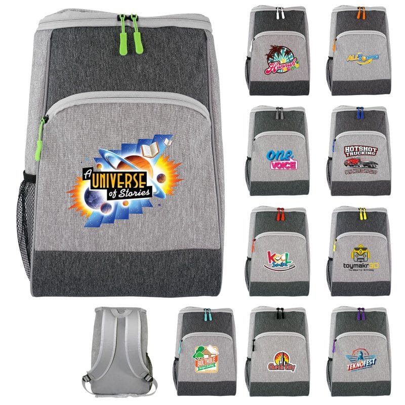 Custom Bay Cooler Backpack with Company Logo - Personalized Bulk Corporate Gift