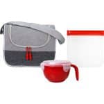 Custom Bay Noodle & Sandwich Cooler Set with Company Logo - Personalized Bulk Corporate Gift - 5