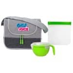 Custom Bay Noodle & Sandwich Cooler Set with Company Logo - Personalized Bulk Corporate Gift - 6