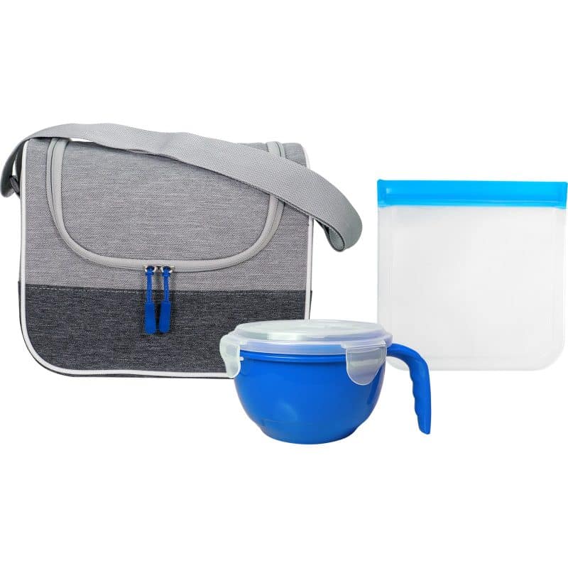 Custom Bay Noodle & Sandwich Cooler Set with Company Logo - Personalized Bulk Corporate Gift - 9