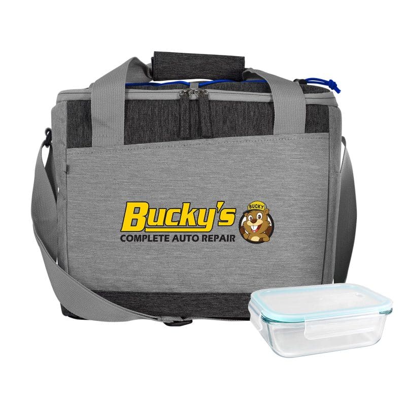 Custom Bay Picnic Cooler Lunch Set with Company Logo - Personalized Bulk Corporate Gift - 5