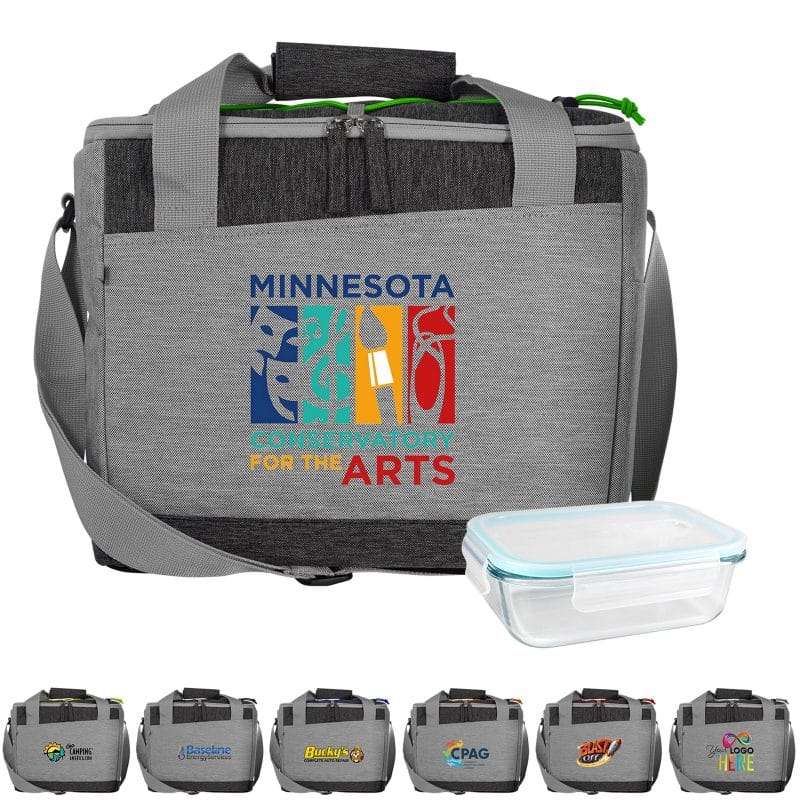 Custom Bay Picnic Cooler Lunch Set with Company Logo - Personalized Bulk Corporate Gift