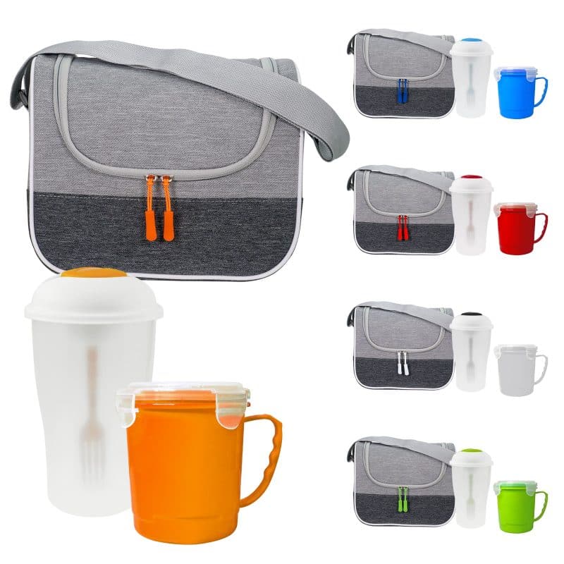Custom Bay Soup & Salad Cooler Set with Company Logo - Personalized Bulk Corporate Gift - 1