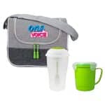 Custom Bay Soup & Salad Cooler Set with Company Logo - Personalized Bulk Corporate Gift - 4