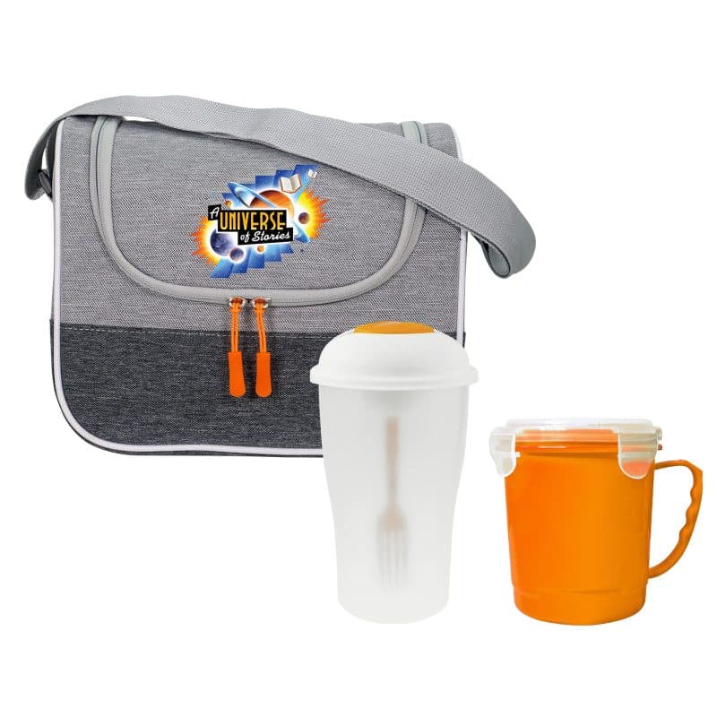 Custom Bay Soup & Salad Cooler Set with Company Logo - Personalized Bulk Corporate Gift - 6