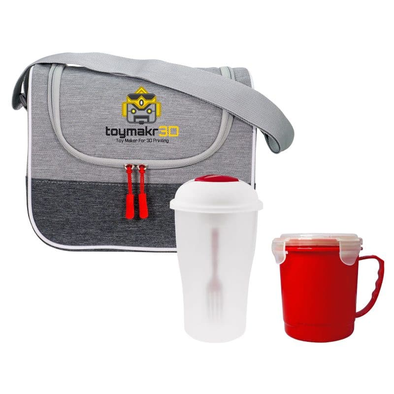 Custom Bay Soup & Salad Cooler Set with Company Logo - Personalized Bulk Corporate Gift - 8