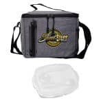 Custom Locking Lid Oval Cooler Lunch Set with Company Logo - Personalized Bulk Corporate Gift - 3