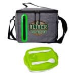 Custom Locking Lid Oval Cooler Lunch Set with Company Logo - Personalized Bulk Corporate Gift - 7