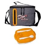 Custom Locking Lid Oval Cooler Lunch Set with Company Logo - Personalized Bulk Corporate Gift - 9