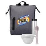 Custom Oval Cooler Noodle Lunch Set with Company Logo - Personalized Bulk Corporate Gift - 2