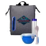 Custom Oval Cooler Noodle Lunch Set with Company Logo - Personalized Bulk Corporate Gift - 4