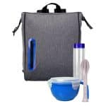 Custom Oval Cooler Noodle Lunch Set with Company Logo - Personalized Bulk Corporate Gift - 5